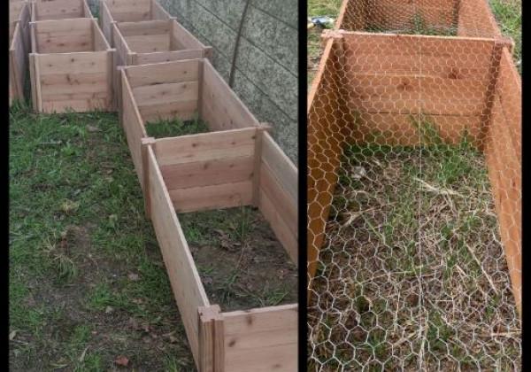 Construction of Raised Garden Box Planters