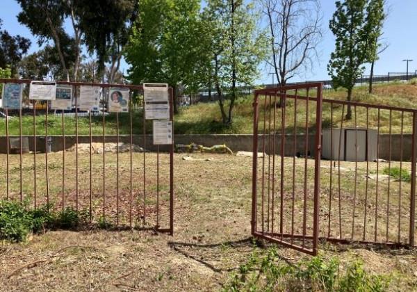 Gated entryway into Garden Space